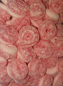 Freeze dried sour strawberry rings