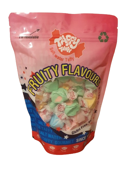 Fruity flavours salt water taffy pouch